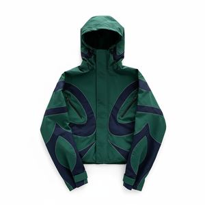 Chaqueta Cortavientos Bomber con Cremallera de Poliéster para Hombre, Invierno, Ecológica, Impermeable, Servicio OEM, Teñida, Estilo Vintage Años 90, Anorak - Product Image 1