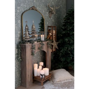 Escultura de árbol de Navidad de Metal plateado, decoración navideña moderna para sala de estar, mesa, escritorio, exhibición festiva de temporada - Product Image 2