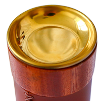 Brûleur à Bakhoor en Céramique Haut de Gamme avec Design en Cuir Lacé, Utilisation Aromatique, Taille 4 Pouces, Encens Américain Fabriqué en [lieu de fabrication]