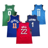 Venta al por Mayor 2025, Camisetas de Baloncesto Americanas Sublimadas Personalizadas, Cosidas en Equipo, Transpirables, de Secado Rápido, 100% Malla de Poliéster