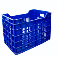 2024 en Stock panier empilable en plastique en gros caisse emboîtable en plastique pour le transport panier mobile de fruits et légumes