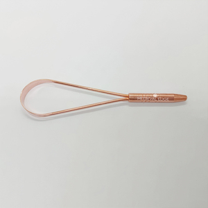 100% Original Ayurveda cobre puro limpiador de lengua en forma de U higiene bucal agarre práctico para adultos y niños diseño atractivo - Product Image 6