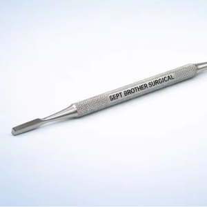 เครื่องมือยกฟันทางการแพทย์แบบสองด้าน ทำจากสแตนเลสเกรดทางการแพทย์ |   ปลายโค้ง |   ผู้ผลิต OEM - Product Image 4