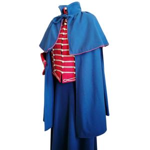 Chaqueta de Hussar con Ribete Dorado, Uniforme Ceremonial, Chaqueta de Uniforme Francés Napoleónico de Lana Negra - Product Image 1