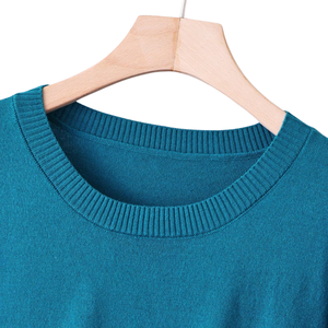 Pull en cachemire pour femme, anti-boulochage, col rond, manches longues, poignets côtelés, doux, décontracté, coupe classique, hiver - Product Image 3