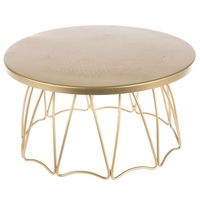 Présentoir à gâteaux rond en métal élégant avec finition brillante et base antidérapante pour la présentation de la boulangerie et le service de gâteaux professionnels