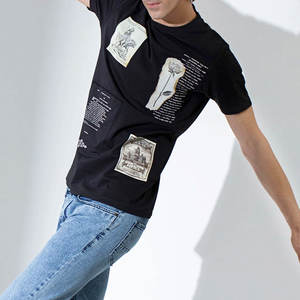 เสื้อยืดผ้าฝ้าย100% สำหรับผู้ชายเสื้อยืดสตรีทแวร์ผ้าคอตตอนแบรนด์ออกแบบได้ตามต้องการ2025 - Product Image 4