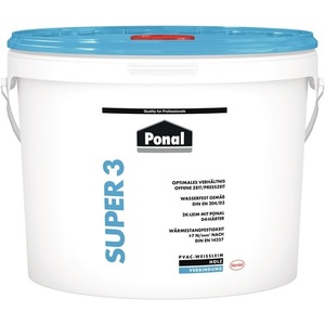 Colle à bois imperméable Ponal Super 3 - Seau de 10 kg - EN 204 D3 - Adhésif liquide - Product Image 1