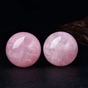 Sphère de pierres précieuses en quartz rose rose magnifiquement poli, boule de cristal Feng Shui de haute qualité pour la décoration intérieure, vente en gros - Product Image 2