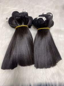 Vente en gros d'extensions de cheveux humains 100% Remy vietnamiens Cuticule droite naturelle alignée Trame de peau Style de vague génie - Product Image 2