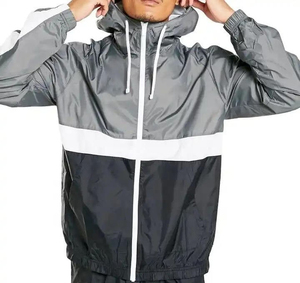 Nouveau style de survêtement coupe-vent pour homme Tissu doux à bas prix Combinaison coupe-vent décontractée à séchage rapide pour homme avec votre propre logo - Product Image 4