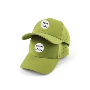 OEM 6-Panel Performance Golf Hat with Custom Logo Laser Cut Holes Lightweight Breathable <b>Snapback</b> <b>Cap</b> for Outdoor Sports - Product Image 3