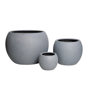 Planteur en terre de boules de grande taille, peinture de couleur noire, bac en argile, pot de plantes, pour le jardin, g - Product Image 6