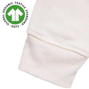 Sudadera con capucha de lana de algodón orgánico 100% para hombre-Natural Heavyweight 9 oz, sudadera sostenible certificada GOTS al por mayor - Product Image 5