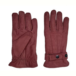 Gants en cuir d'hiver très vendus Vie quotidienne Gants en cuir de mouton véritable doux Offre d'usine Prix bas - Product Image 1