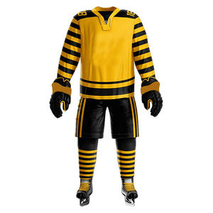 Uniforme de Hockey sobre Hielo de Alta Calidad, Spandex/Poliéster, Diseño Libre, Impresión Sublimada, Logotipo Personalizado, Secado Rápido para Hombre Adulto - Product Image 6