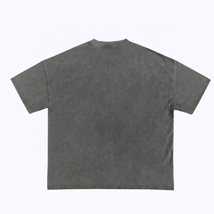 เสื้อยืดผ้าฝ้าย100% เปล่าขนาดใหญ่ลายแอซิดเสื้อยืดเข้ารูปบ็อกซี่ทรงเข้ารูปสไตล์วินเทจ - Product Image 1