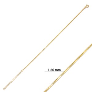 Pulsera de Cadena Serpentina Delgada de 1.6 mm, Elegante, Hecha a Mano en Turquía, Joyería de Plata de Ley 925 al por Mayor - Product Image 3