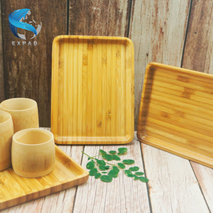 จานไม้ไผ่ธรรมชาติเป็นมิตรต่อสิ่งแวดล้อม - Product Image 3