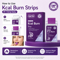 Bandes buvables OKTW Kcal Burn avec extrait d'agrumes, extrait de thé vert, L-Carnitine, coupe-faim amincissant, en stock