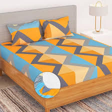 Juego de ropa de cama con estampado de lujo, sábana ajustada, funda nórdica, sábanas de algodón 100%, tamaño king a precios de fábrica, fabricado en la India - Product Image 3