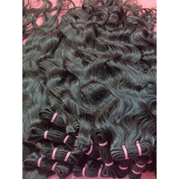 Ekstensi Rambut Keriting Grade 12A Virgin Raw Kutikula Tertata Rapi, Harga Pabrik, Double Weft, Belum Diproses, Hitam Alami, Rambut Single Donor