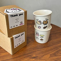 Tasse en céramique créative mignonne pour le bureau à domicile Design de niche exquis avec motif de poignée pour la rentrée des classes