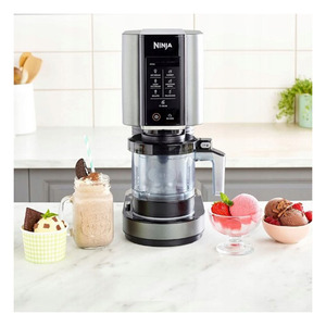 Good Sell Ninjaa CREAMi Deluxe Ice <b>Cream</b> <b>Maker</b> 10 in 1 Frozen Dessert Gelato Yogurt Milkshake Sorbet Slushi Machine Silver Color - Product Image 6
