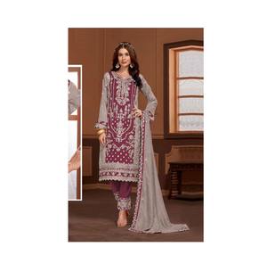 Dépêchez-vous et achetez le dernier modèle PV VICHITRA soie trois pièces Salwar costume mode pakistanaise avec influence indienne - Product Image 1