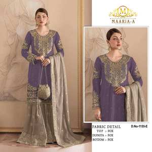 Salwar Kameez de calidad superior para mujer con bordado de estampado floral y tela suave para la piel a precios de mayorista - Product Image 4