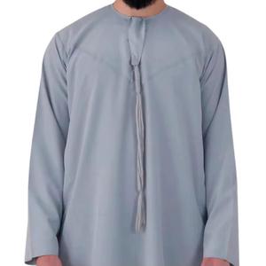 Thawb hommes dernière conception Thobe sur mesure hommes Jubbah élégant vêtements musulmans Thobes arabe Daffah de haute qualité - Product Image 3