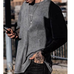 Nouvel Arrivage T-shirt Personnalisé Oversize Vintage Délavé à l'Acide Streetwear Basique Décontracté Ample - Product Image 5