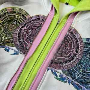 Sudadera con Capucha Premium Personalizada para Hombre, Estilo Lavado Ácido, Tejido Jersey 100% Algodón, Triple Cremallera, Ecológica, Estilo Urbano, 2025 - Product Image 2