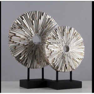 Newly Arrival Antique Stylish Designer Metal Gold Plated Home And Hotel Bedroom <b>Decorative</b> Sculpture From India In Lowest Price - Product Image 4