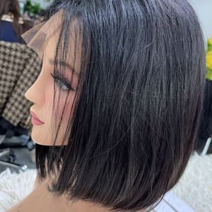 Paquete de trama de cabello humano virgen RECTO NATURAL de alta calidad, tupé de encaje HD negro crudo para mujeres negras, estilo Jerry Curl, un donante - Product Image 3