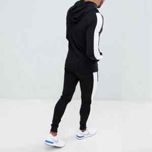 Ropa de calle, chándales de algodón 100% para hombre, logotipo personalizado de secado rápido, conjunto ligero para correr al aire libre - Product Image 3