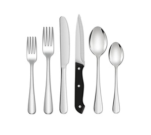 Kitchenware Supply Unique Cutlery <b>Set</b> Hotels and Restaurants Dinner Decorative Stainless Steel Silverware Metal Cutlery <b>Set</b> - Product Image 3