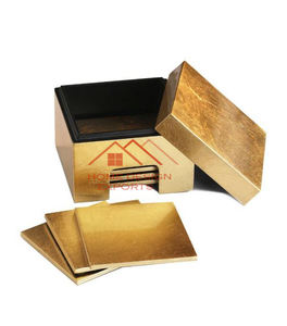 Décor de restaurant Design martelé Cuivre fini aluminium métal caboteur décor de table utiliser des sous-verres en métal pour la maison hôtel - Product Image 4