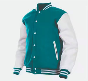 Wholesale Classic Vintage Baseball Custom Made with Wool and Genuine Cowhide Leather CollegeBaseballjacket for men DDP Shipping - Product Image 1