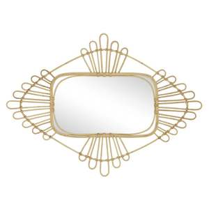 Artículo caliente Espejo de ratán Color natural Espejo de pared decorativo Mimbre natural Decoración del hogar Venta al por mayor Hecho EN LA India - Product Image 4