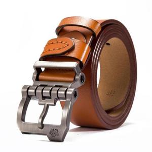 Cinturón De Cuero Genuino De Lujo Para Hombres, Correa De Cintura De