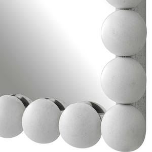 Espejo de pared rectangular de hierro blanco mate, hogar, hotel, apartamento, sala de estar, dormitorio, pasillo, decoración de pared, espejo de tocador - Product Image 2