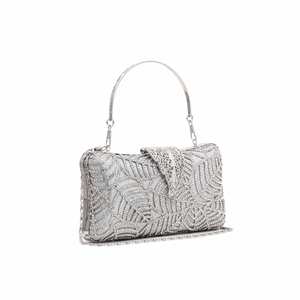 Women's <b>Silver</b> Bridal <b>Clutch</b> - Product Image 2