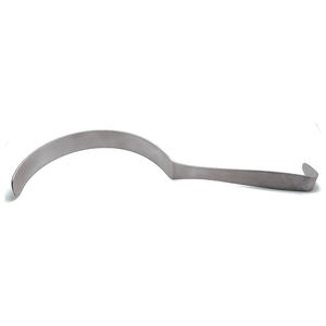 Spatules pulmonaires manuelles en acier Deaver 180 mm, rétracteurs chirurgicaux de qualité supérieure, certifiés CE classe I pour les procédures de précision, gris roche - Product Image 2