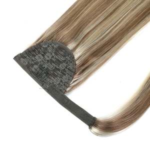 ผมต่อแบบหางม้า # 8/22 สีน้ำตาลอบเชยและไฮไลท์สีบลอนด์แซนดี้ - Product Image 4