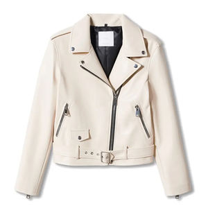 Chaqueta Acolchada de Cuero Genuino para Mujer, Nueva Moda, Cómoda, Algodón Teñido, Impermeable, Ecológica, Ropa de Calle de Invierno, Color Sólido - Product Image 4