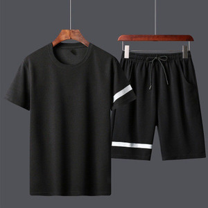 Oem logo personnalisé conception hommes pantalons courts shorts hauts t-shirts homme t-shirt hommes pour ensemble de t-shirts - Product Image 2