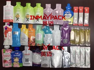 ความเร็วสูงอัตโนมัติซอสผงของเหลวยืนขึ้นกระเป๋า Doypack เครื่องบรรจุ