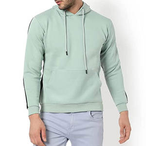 Sweat à capuche pour homme, streetwear, coton doux, léger, manches longues, coupe ample, décontracté, chaud, tendance, moderne, logo personnalisé, OEM ODM - Product Image 1