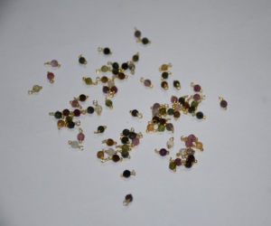 Beautiful Natural Tourmaline single wire wrapped beads. Gemstone Dangle Single Wire Beads for Jewelry Making, <b>Rosary</b> parts - Product Image 3